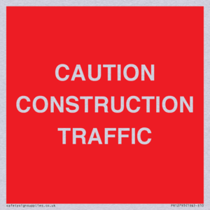CAUTION CONSTRUCTION TRAFFIC